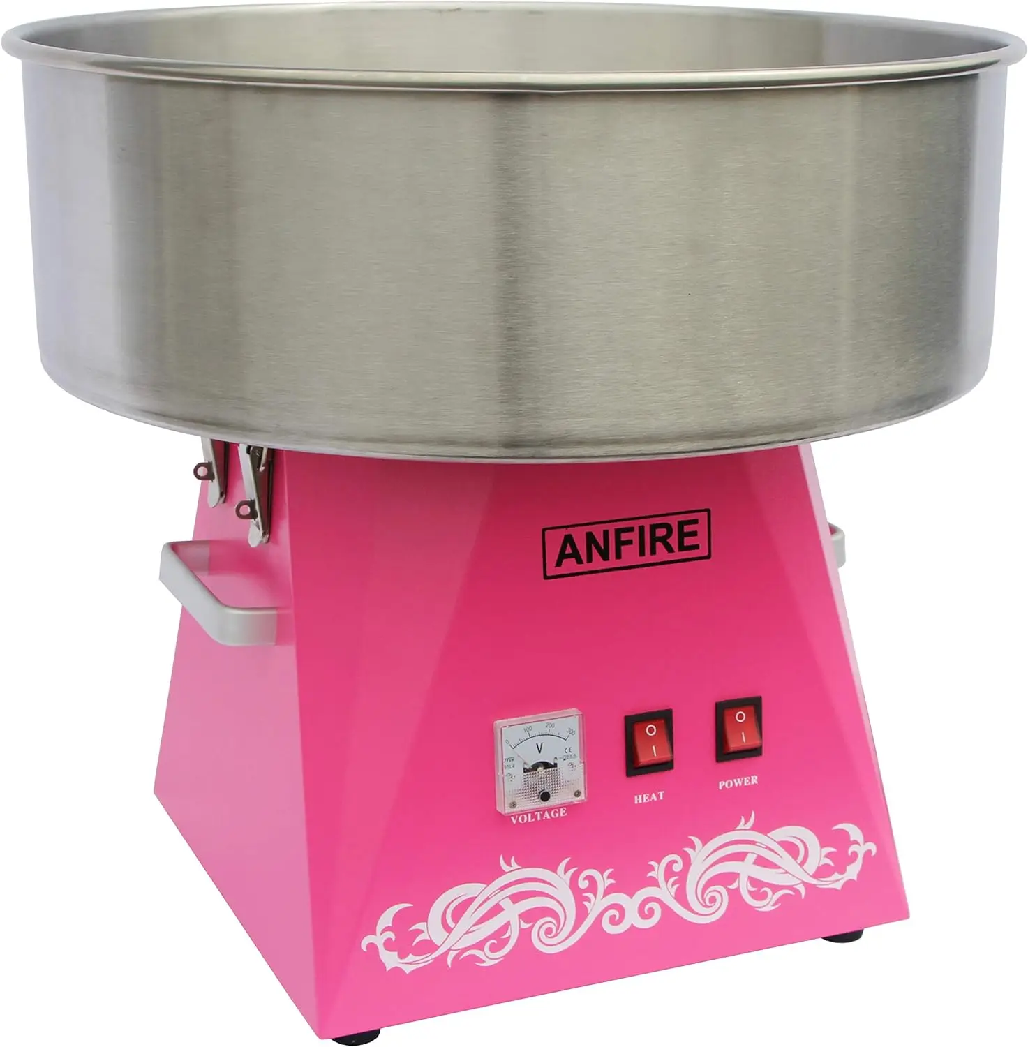 

Cotton Candy Machine Pink Candy Floss Maker for Kits or Party - Includes 10 Cones & Scoop Licuadora de alta potencia Batidora pa