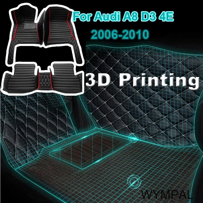 

Car Floor Mats For Audi A8 D3 4E 2006~2010 Carpet Luxury Leather Mat Durable Rug Interior Part Anti Dirt Pad Car Accessories