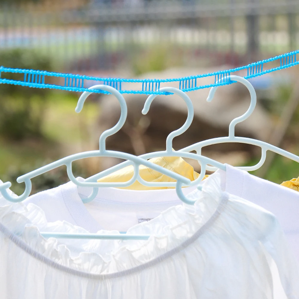 Clothing drying rope clothes drying line 5/8/10M portable anti-skid windproof fence-type for outdoor travel