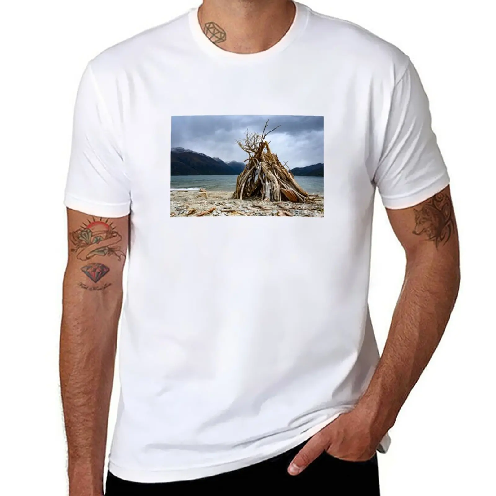 

Driftwood Teepee T-Shirt kawaii clothes quick drying sports fans Men's t-shirt