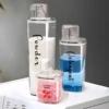 Straight Laundry Detergent Dispenser with Labels Laundry Room Orgnization for Luandry pods Powders Softener Dispenser Jar 1