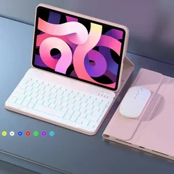 Illuminated Keyboard Case with Adjustable Backlighting for Tab A9 Plus 11inch (Pink B)