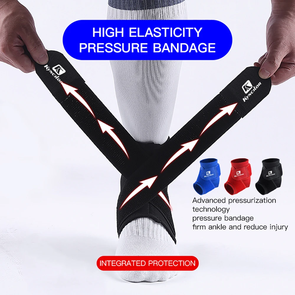 1Pcs Adjustable Compression Ankle Braces Support, Strong Ankle Sports Protection, Stabilize Ligaments-Eases Swelling Sprained