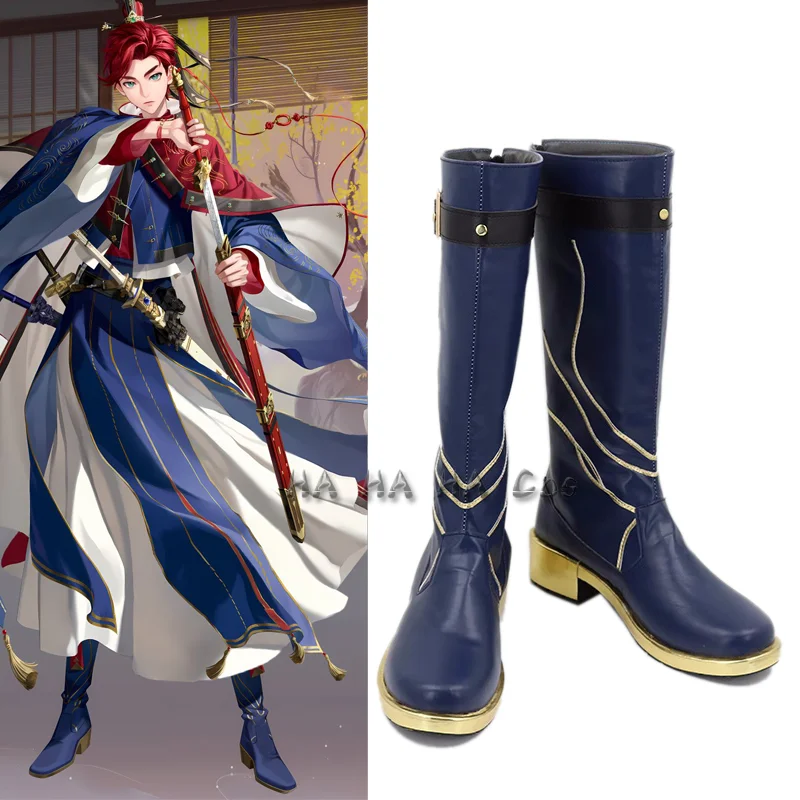 

Games Dai Hao Yuan Sun Quan Cosplay Shoes Boots Anime Role Play Uniform Halloween Carnival Party Outfit Props For Women Men