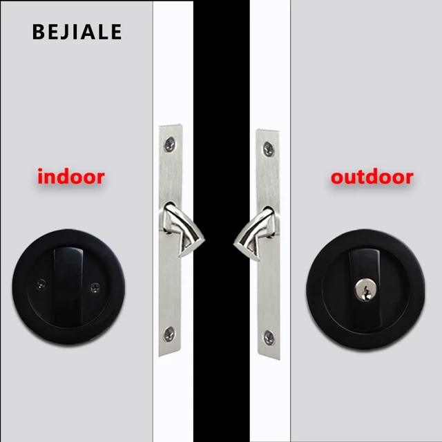 Serrure de porte coulissante -clef-lockset caché avec des clés