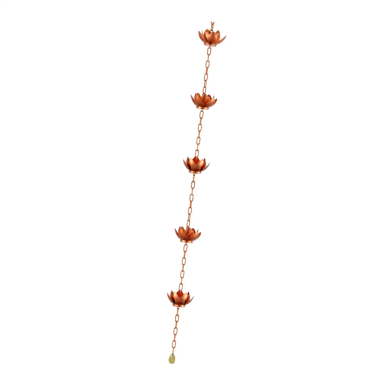 Lotus Rain Chains Gutters Rain Collector Cups Rainwater Catcher Chains Flower Cups Yard Outside Garden Sheds