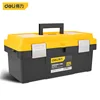 Deli 1 Pcs 17 Inch Stainless Steel Tool Case Lock Design Multifunctional Tools Storage Box Workers Portable Organizers Boxes 5