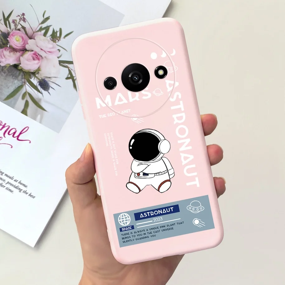 Shockproof Silicone Soft Case with Cute Astronaut Design