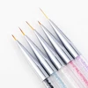 5 Pcs/Sets Nail Art Pen 2 In 1 Double Ends Dotting Drawing Painting UV Gel Liner Polish Brush Set Nail Art Dotting Tools 3