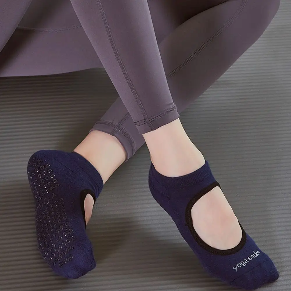 

Dance Simple Breathable Anti-Slip Cotton Solid Color Socks Boat Hosiery Women Hosiery Yoga Socks