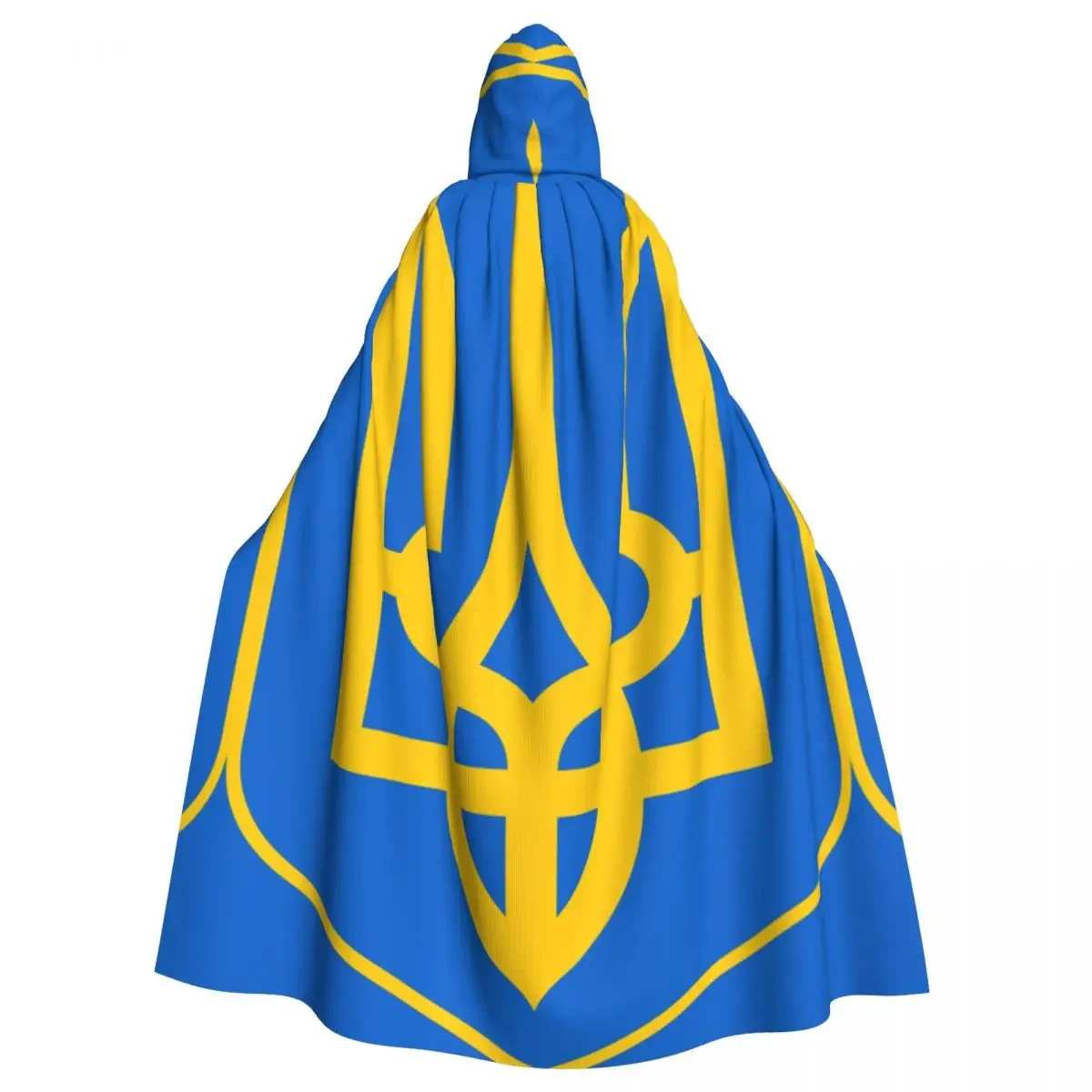 

Hooded Cloak Polyester Unisex Witch Cape Costume AccessoryFlag Of The President Of Ukrain