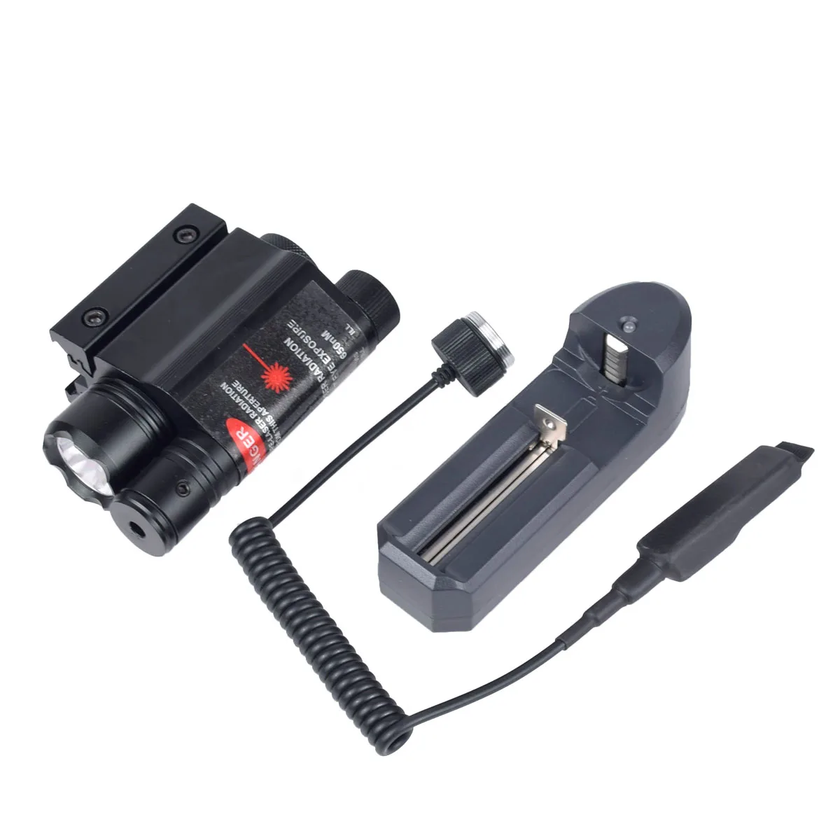 

Tactical LED Weapon Light Flashlight with Remote Switch Red Dot Laser Sight Military Airsoft Pistol Gun Light for 11/20mm Rail