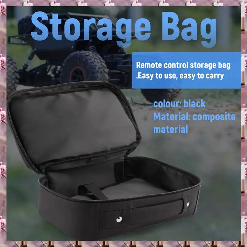 Universal Remote Control Storage Bag Transmitter Handbag Case Box For 1/8 1/10 RC Car Boat Tank Crawler TRX4 SCX10,Universa