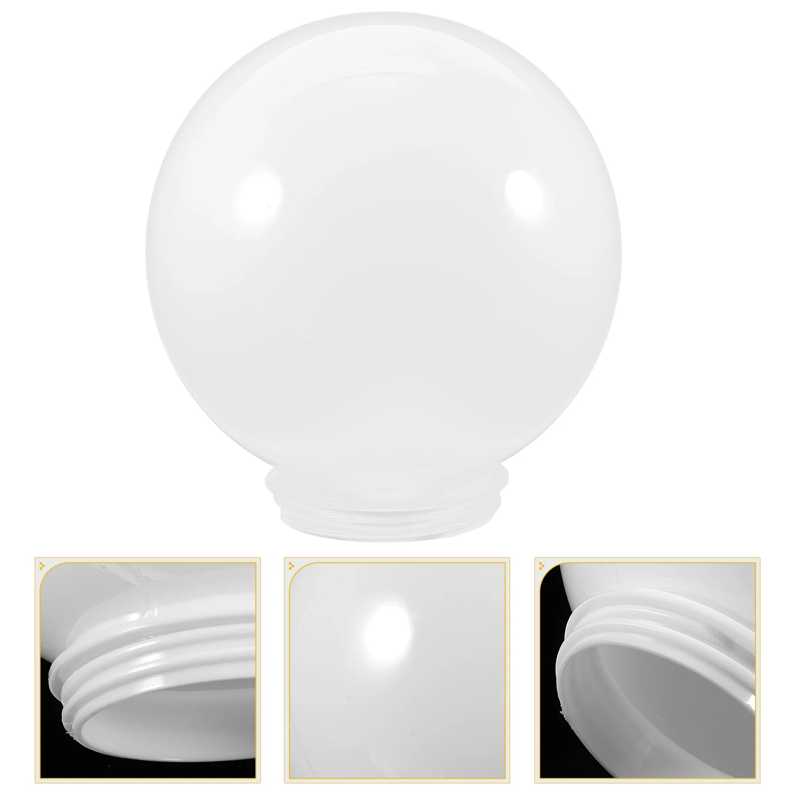 

Smooth Ball Shape Lampshade Replacement Household Acrylic Light Cover Outdoor Spherical Lamp Cover Wear-resistant Lampshade