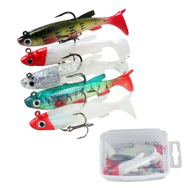 Soft Bait Fishing Lures 80mm/13g Rubber Lure Artificial Sinking