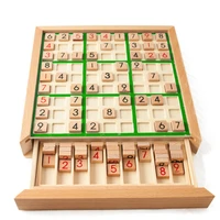 Children High Quality Sudoku Chess Wooden Puzzle Games Toy Gift Board Early Education Game Memory Dinner Party Family Kids 1