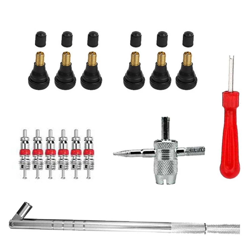 

15pcs/Set Car Tire Valve Stem Puller Installation Tool Remover Repair Puller Car Plug Core Remover Repair Tools