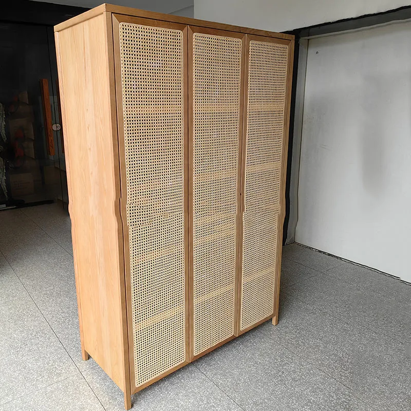 심플한 작은 침실 옷장, 슬라이딩 문짝 가구 옷장, 옷 보관 캐비닛, 정리함 슈랭크 나무 옷장 