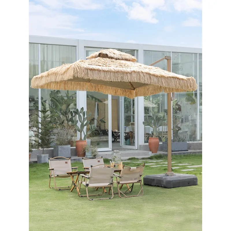 

Outdoor sunshade courtyard villa terrace simulation thatched umbrella scenic spot farmhouse commercial outdoor straw umbrella