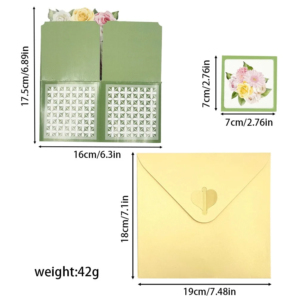 3D Pop-Up Blumen-Grußkarten Ahorn-Kirschbaum-Design Geburtstag Jubiläum Hochzeitseinladungen Postkarte Romantische Liebesgeschenke – Detail 17