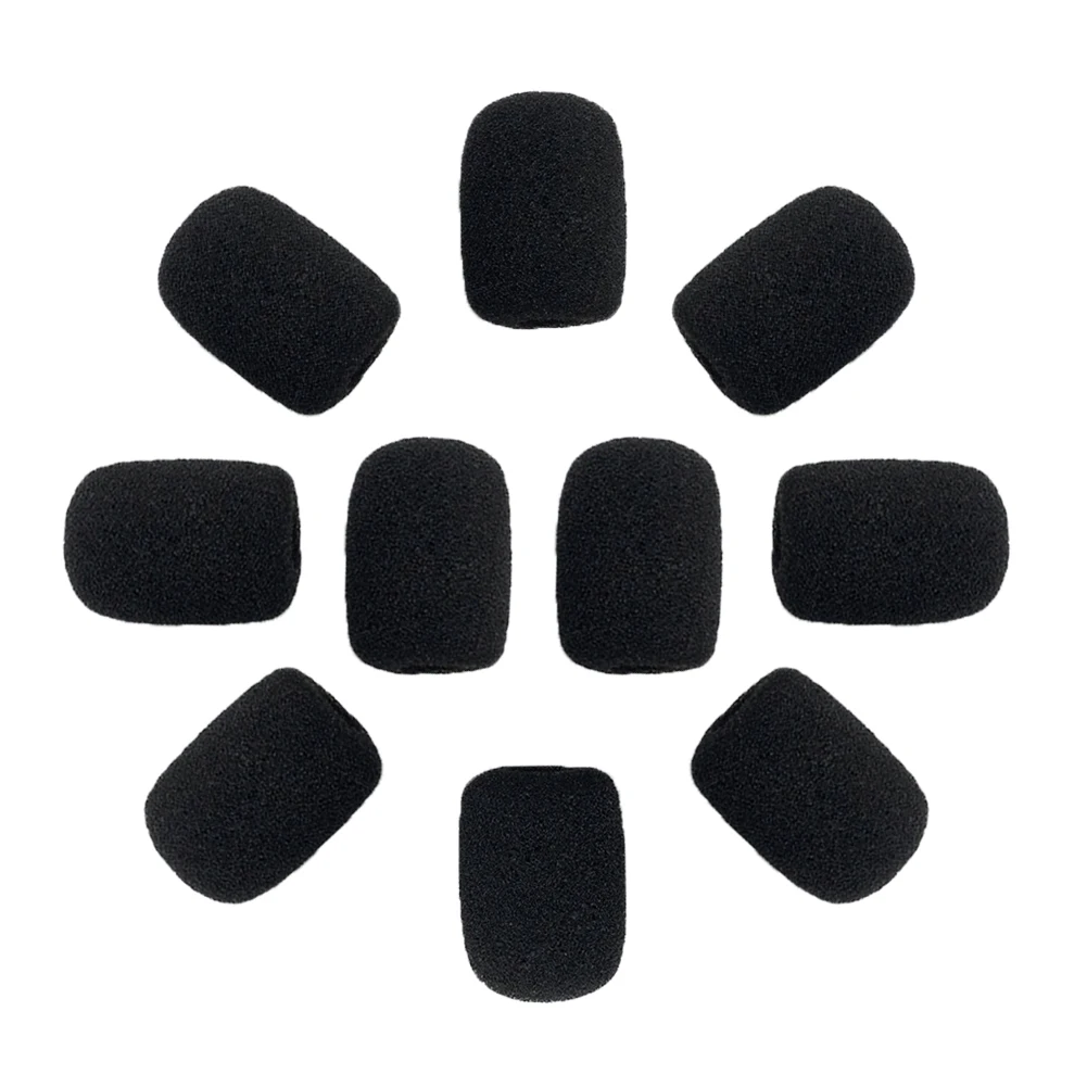 Mic Protector Replacement Headset Foam Covers Windscreen Windshield Sponge Covers Microphone Cover Meeting Mic 10Pcs microphone cover,microphone accessories,microphone windscreen