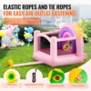 VEVOR Inflatable Bounce House Indoor Outdoor Playhouse Trampoline Kid Jumping Bouncer with Blower Slide Storage Bag 110x91x91 in 5