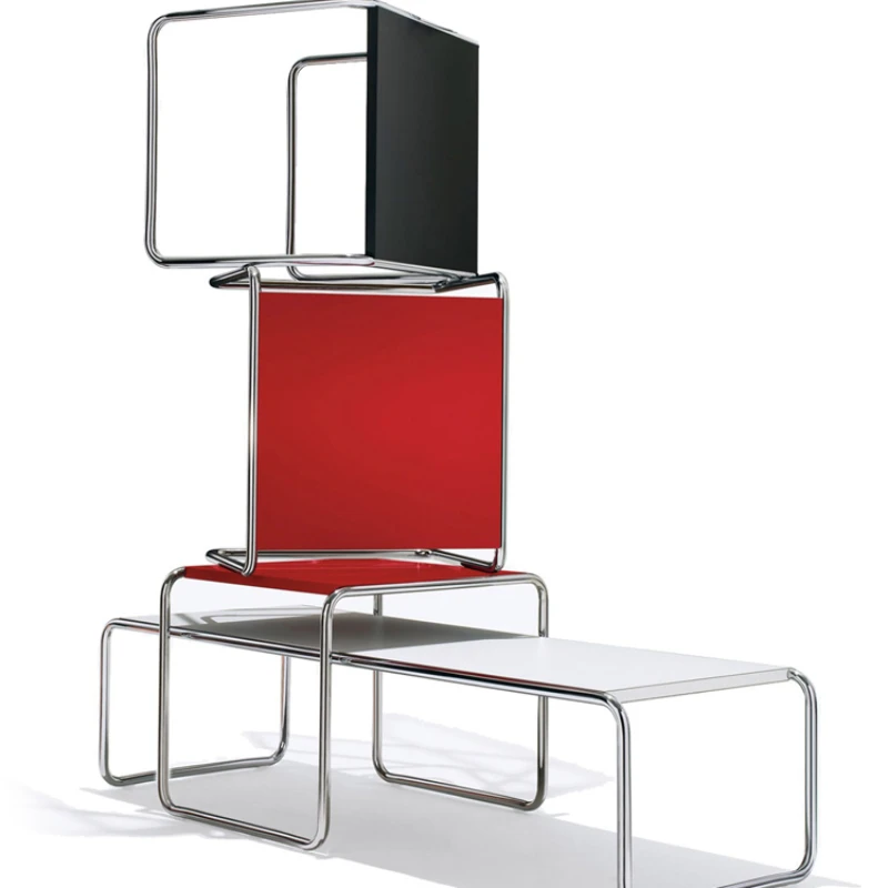 Stainless steel minimalist antique style combination coffee table, square length