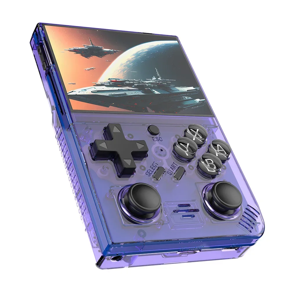 R35PlUS Retro Handheld 3.5 Inch Game Console Linux System Double Joystick Portable Pocket Video Player_voghion.com