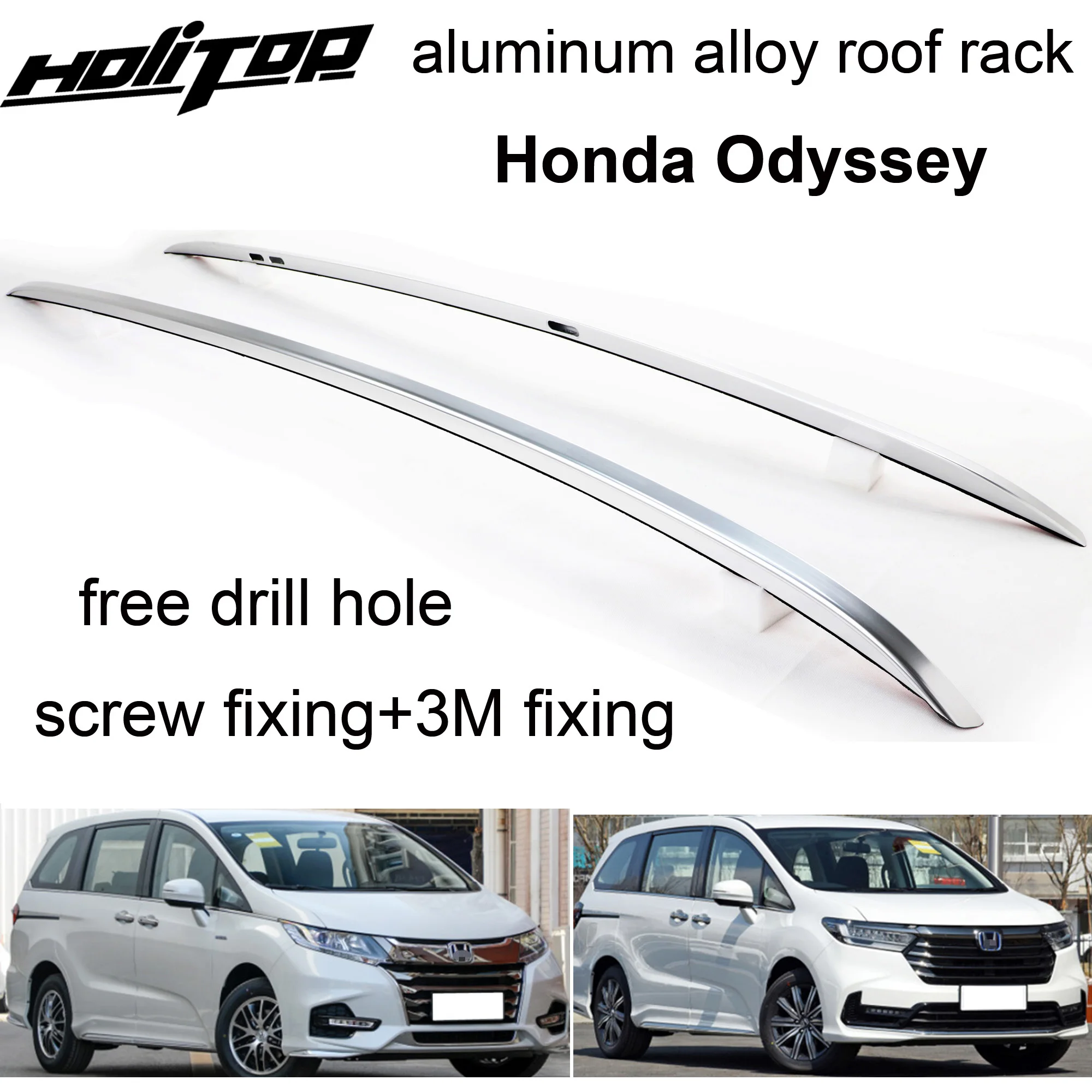 Screw fixing roof rail roof rack bar for Honda Odyssey 2016 2017