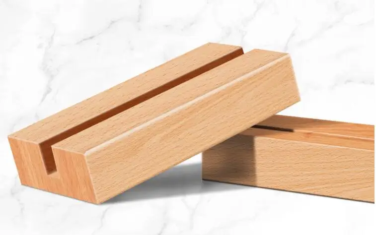 Description Picture 5 of itemAcrylic Sign Holder With Wooden Base T Shape Table Menu Display Stand Clear AD Poster Photo Frame Price Card Holder Rack