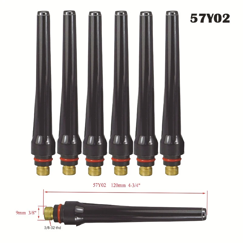 Welding Gloves Welding Ground Clip Welding Machine Connector Welding Torch Holder Welding Machine WP-17 WP-18 WP-26 57Y02 Argon Arc Welding Accessories Welding Gun Long Tail Long Back Cap Fit For TIG Torch