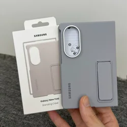 Ultra Protective Foldable Phone Case with Sensory Stand for Samsung Galaxy Z Fold Series (Light Grey)