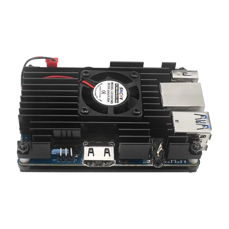 Orange Pi 3 LTS Aluminum Alloy Case with Fan Active Passive Cooling Enclouse Met