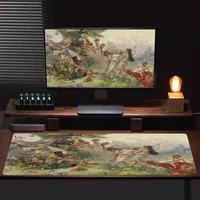 Renaissance Art Painting INS Tide Large Cartoon Anime Gaming Mouse Pad Keyboard Mouse Mats Desk Mat Accessories 2