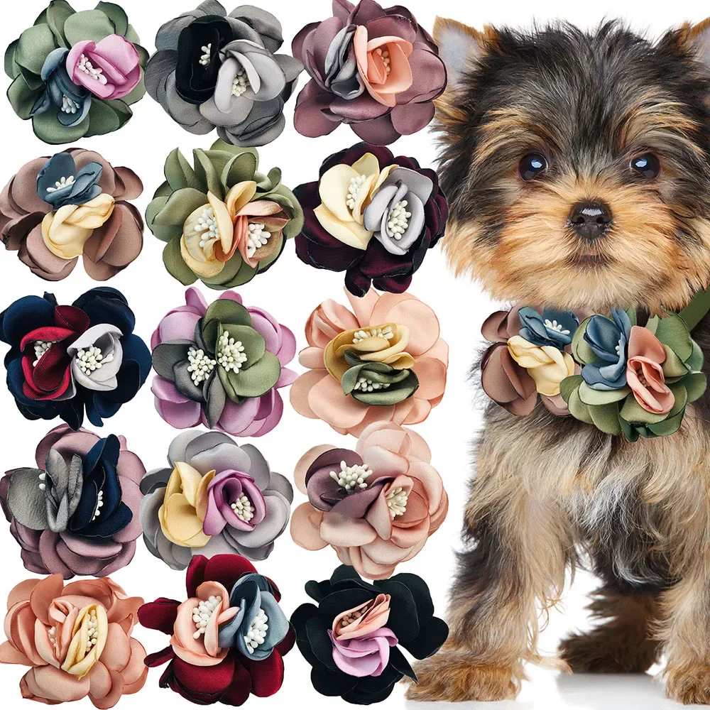 

Collar Pet Supplies Small Bows Exquisite Puppy Grooming Dog Bowties Cats Movable Accessories for Flowers