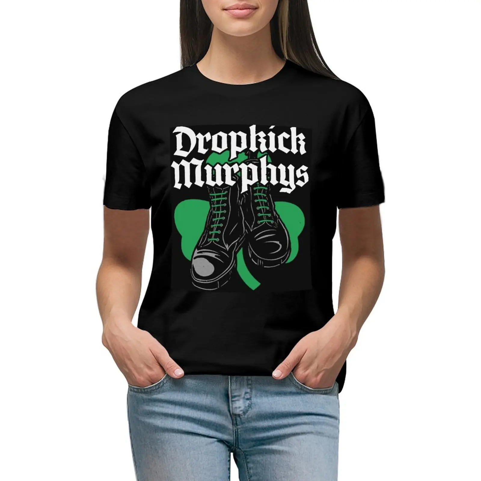 

dropkick murphys T-shirt lady clothes animal print shirt for girls t shirts for Womens