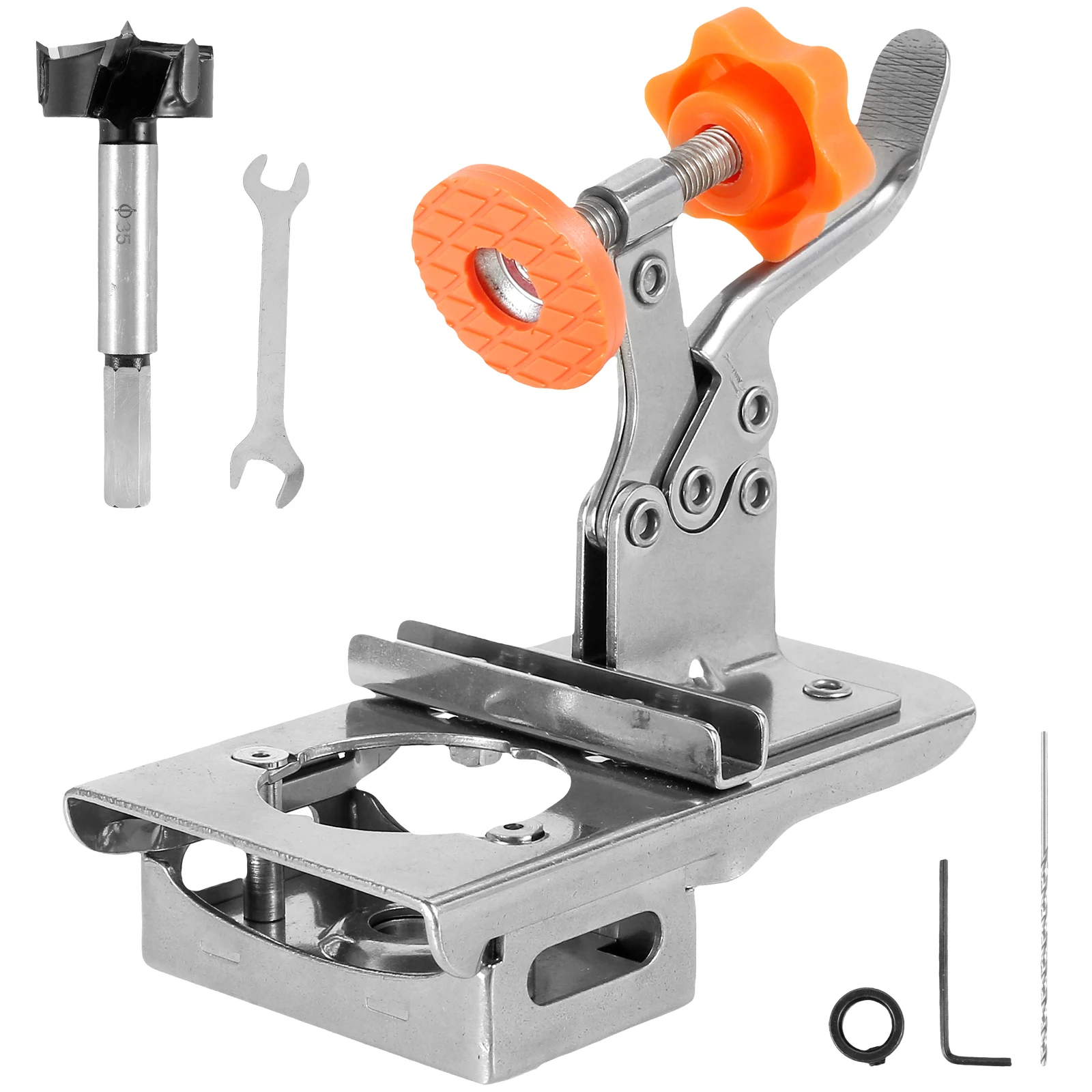 Maschera Per Cerniere Armadi 35mm - Trapano Per Fori Precisi, Metallo, Per Cucina E Mobili - Foto 9