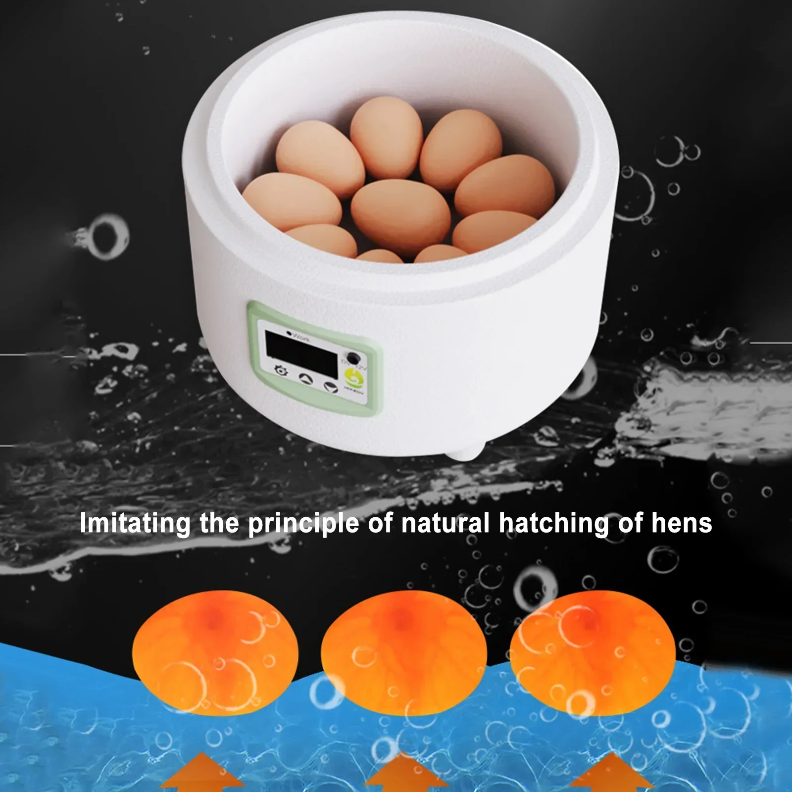 

9 Machine Eggs Quail Mini Farm Hatching Control Chicken Temperature Brooder Bird Hatcher Incubator Automatic Poultry