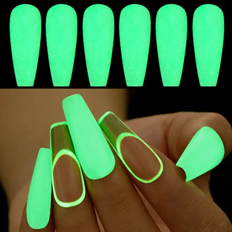 Luminous Top Coat UV/LED Gel Fluorcent Nail Polish Gel Magic Topcoat Nail Gel Polish Manicure Tools Nail Art Decorations 6