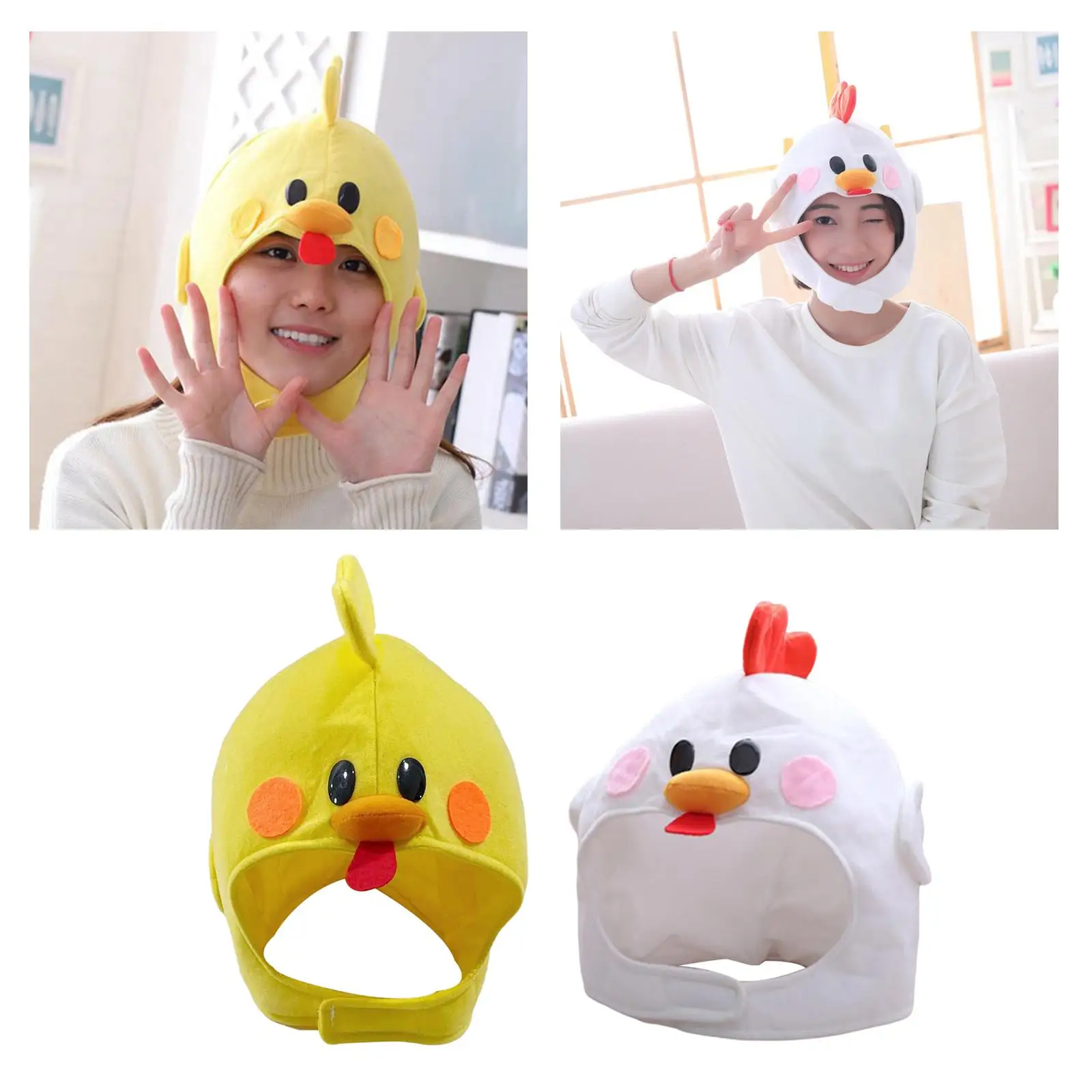 Chick Hats Chick Hood Hats Costume for Party Headdress Decor