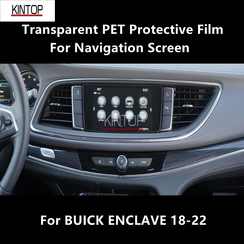 

For BUICK ENCLAVE 18-22 Navigation Screen Transparent PET Protective Film Anti-scratch Accessories Refit