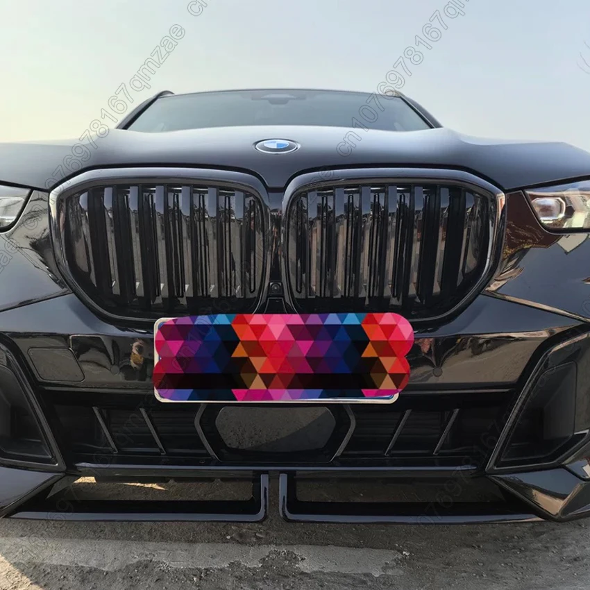 BMW X5 G05 LCI 2023-2025용 자동차 전면 범퍼 키드니 그릴 글로스 블랙 레이싱 그릴 싱글 슬랫 스타일 카메라 홀 포함