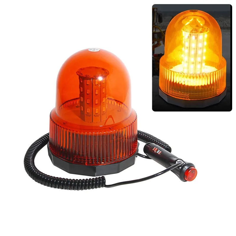 

LED Warning Beacon Lights 360 Degree Rotating LED Magnetic Emergency Light Amber Flashing Traffic Safety Car Safety Signal Light