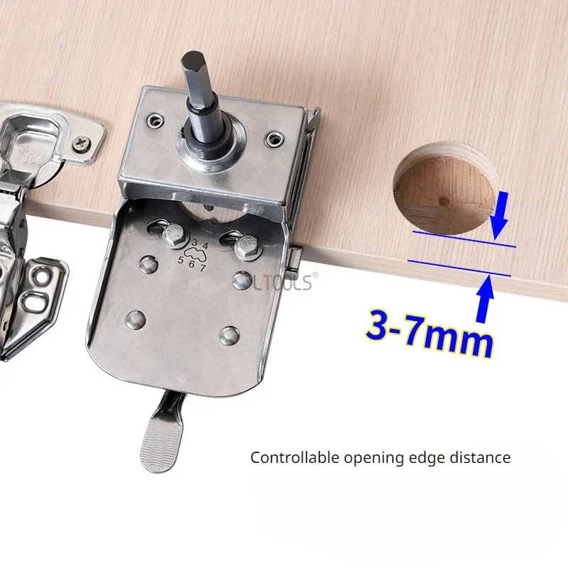 Cabinet Hinges Metal Concealed Hinge Jig, 35MM Cabinet Hinge Jig Drilling Hole Puncher With Quick Clamp Accurate Hinge Drill Jig Woodworking Tool For Doors Cabinets Hinges Mounting 85673082 Cabinet Jig