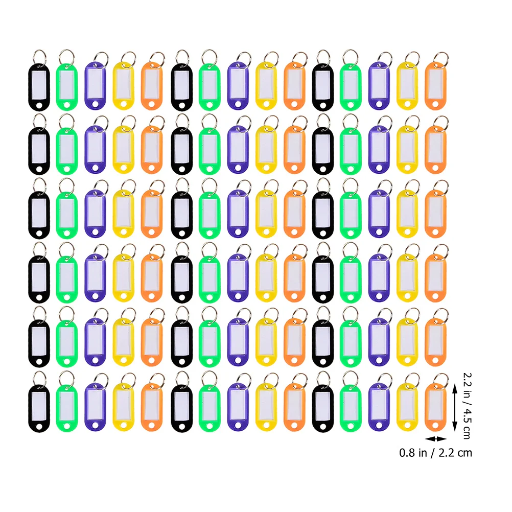 

100Pcs Multi-function Key Labels Convenient Label Tags Portable Luggage Tags Key Accessory