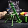 2023 New Children's Large Size Mortar Shells Toy Mortar Grenades Rocket Launch Shooting Toys for Boys Simulation Military Model 2