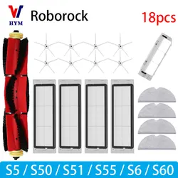 Premium Vacuum Cleaner Accessories Set: HEPA Filter, Mop Cloth, Side and Main Brush, Spare Parts Kit (18PCS)