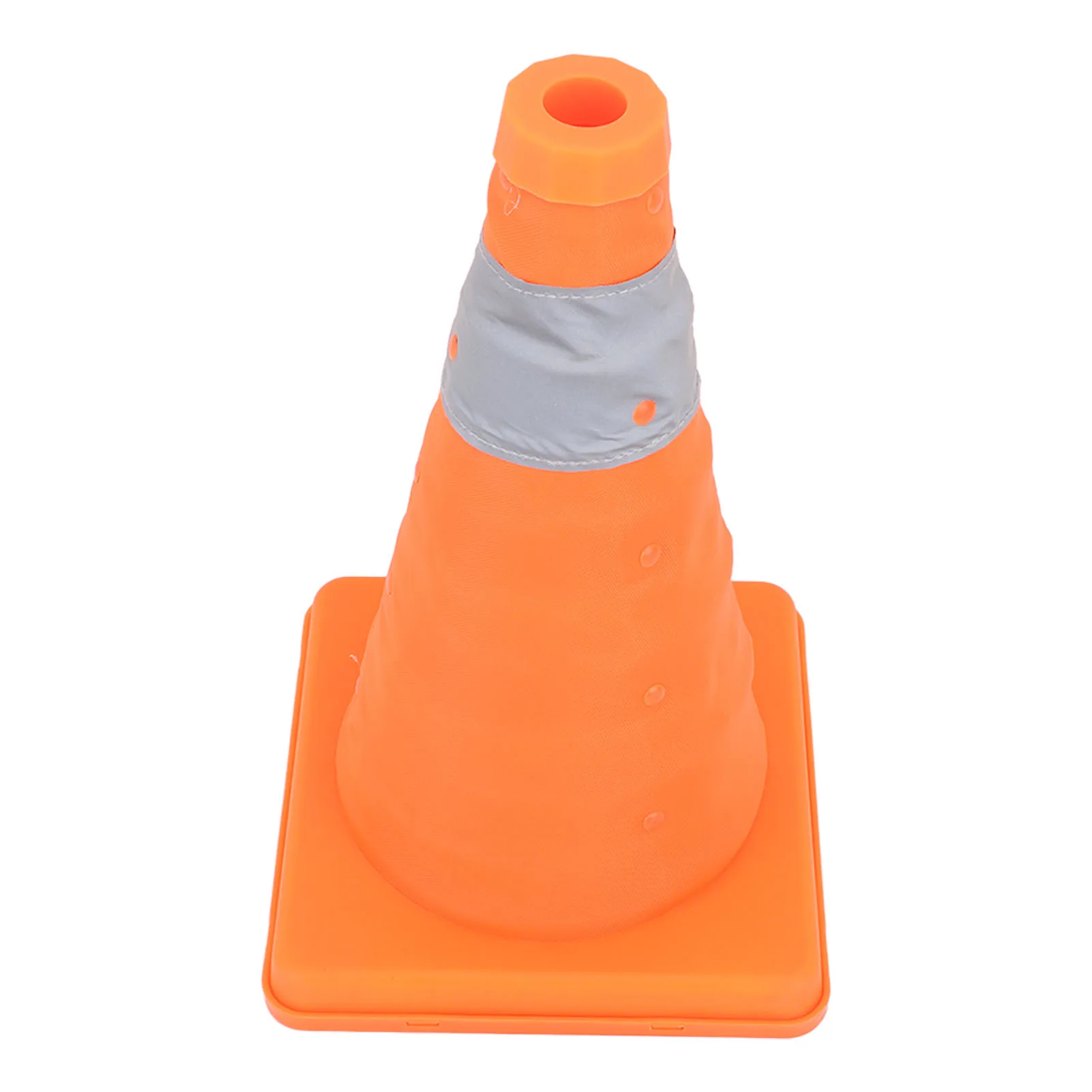Delineator Post Cone Collapsible Traffic Safety Cones Reinforced Base Folding Reflective 30cm Height