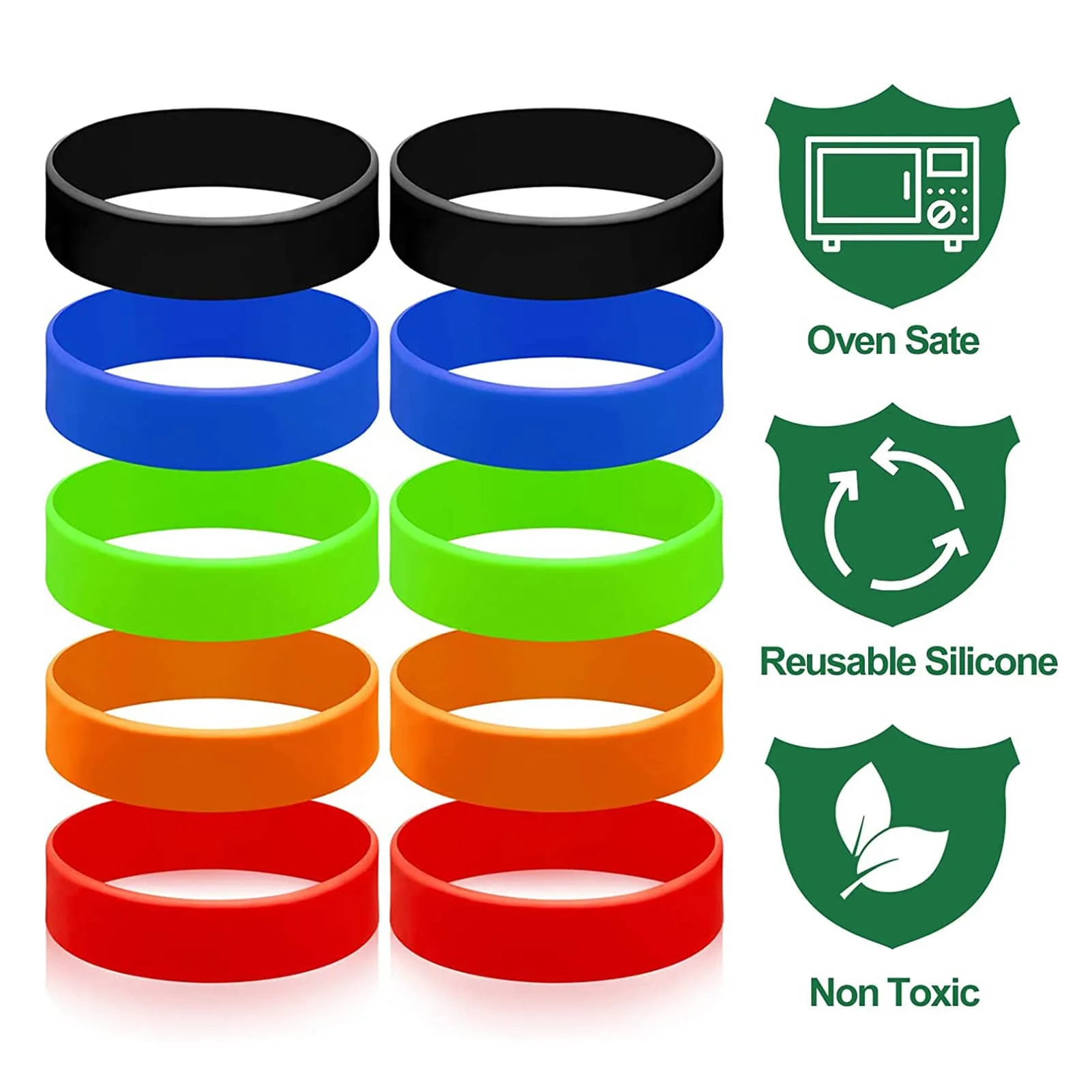 6 Pack Silicone Bands for Sublimation Tumbler Sublimation Silicone Bands  Rubber Bands Elastic Sublimation Paper Holder Water Bottle Bands for  Wrapping