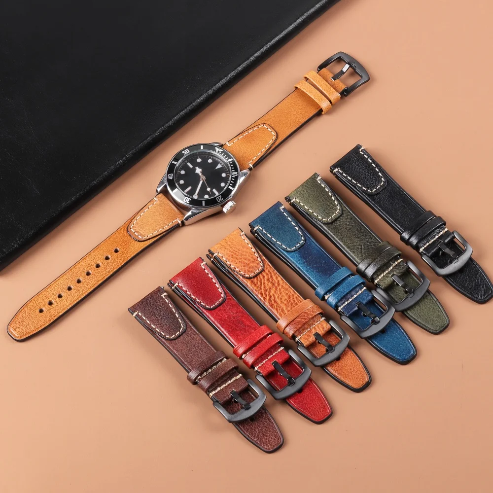 Versatile Leather Quick Release Watch Band - Premium Universal Strap Replacement
